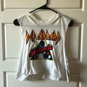 Women’s def Leopard crop top